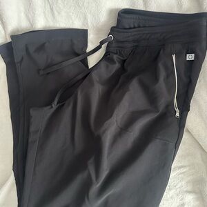 Women's Black Jogger Scub Pants